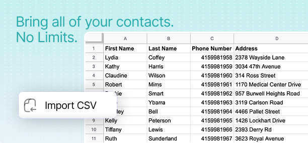 Unlimited Contacts